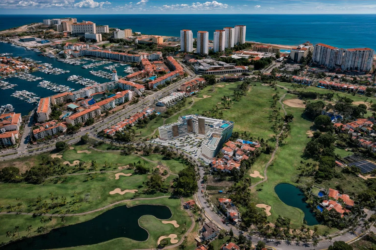 Marina Gold · Vista aérea marina